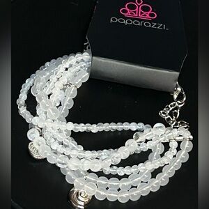 Paparazzi Multi-Strand White Bracelet